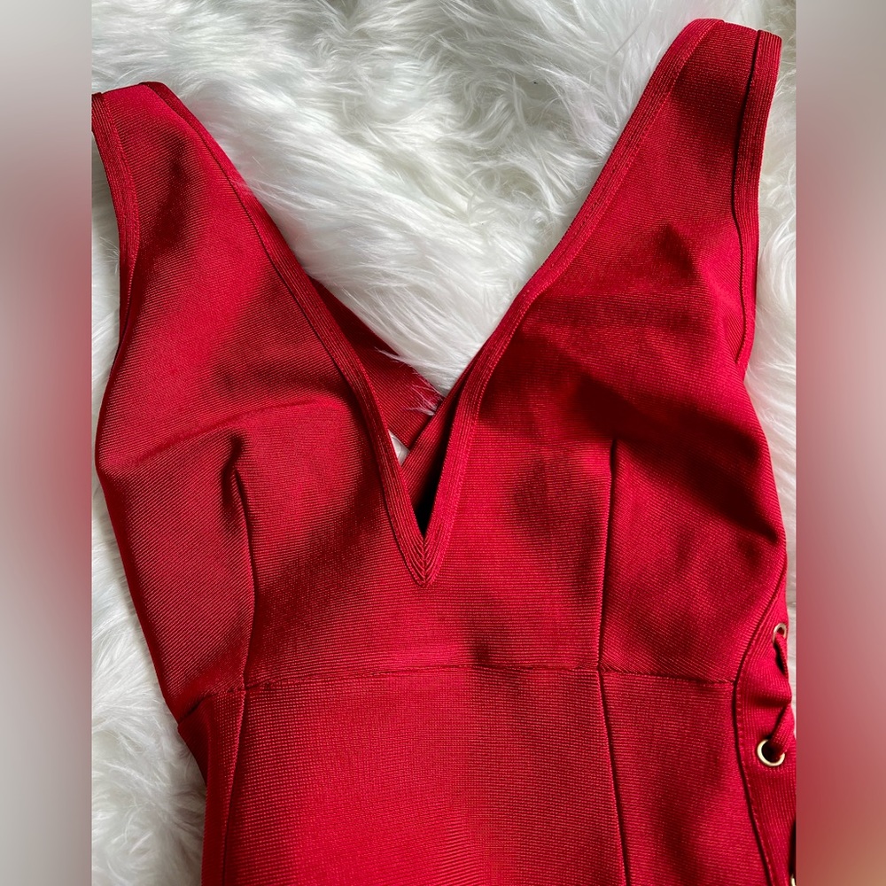 X-small red  House of CB London dress